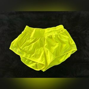 lululemon neon shorts 2.5 inch